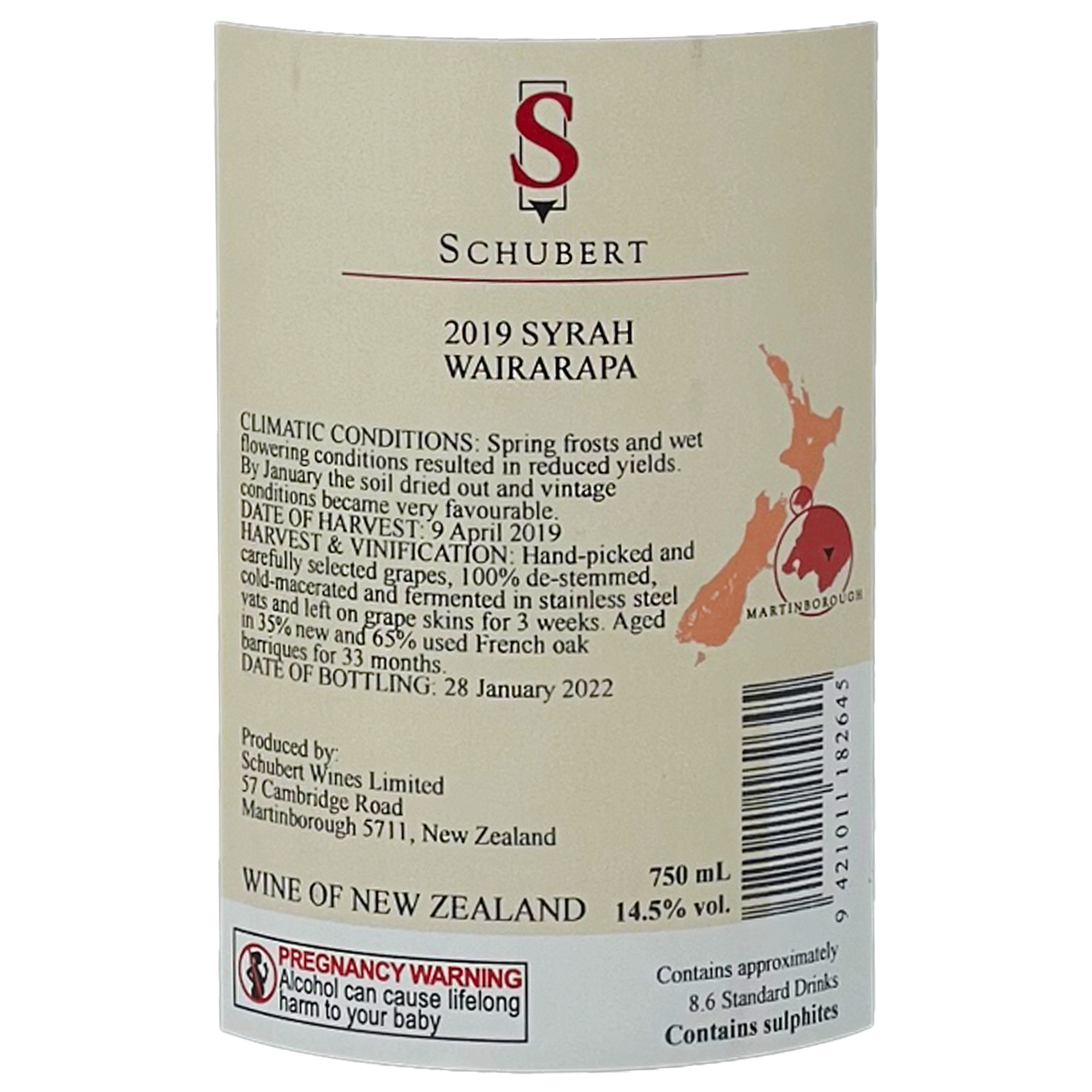 Schubert Syrah 2019 - Image 3